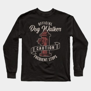 Official Dog Walker Long Sleeve T-Shirt